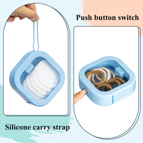 kathfly stacked cases side view demonstrating compact, space-saving portability