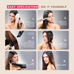 KATIVA before and after smoothing result for visible frizz control