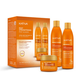 KATIVA kit front packaging showing full three-step system and benefits