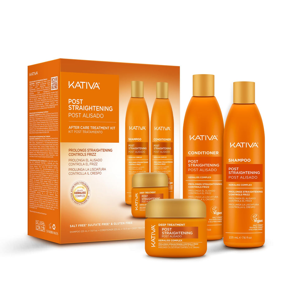 KATIVA kit front packaging showing full three-step system and benefits