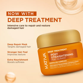 KATIVA mask jar open with product on fingers showing deep conditioning