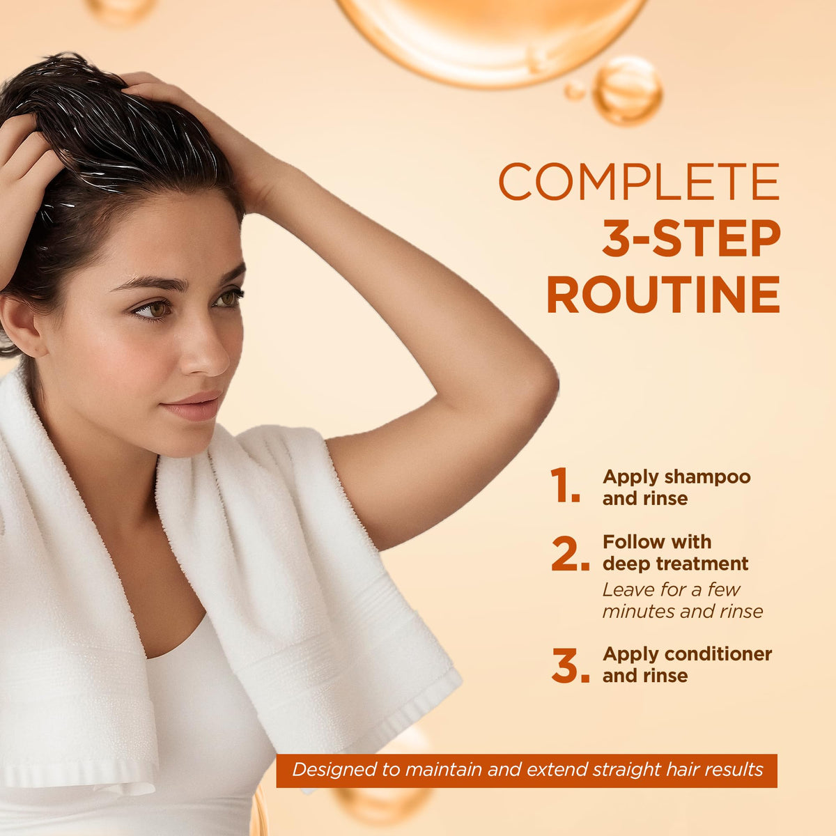 KATIVA in-shower lifestyle scene showing easy at-home maintenance