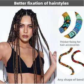 KATOCHUG tie beside ruler showing 24-inch length for long hairstyles