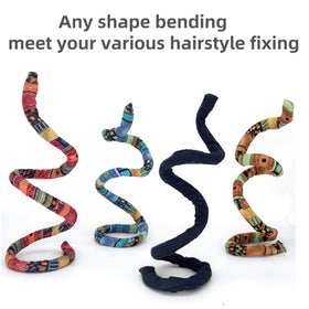 KATOCHUG spiral tie wrapped around long dreadlocks demonstrating secure hold