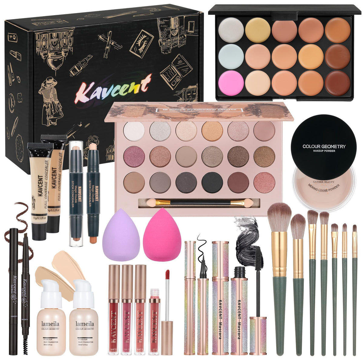 KAVCENT front packaging showing full kit and neat storage, ideal for gifting