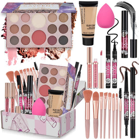 KAVCENT open front display showing full makeup set and easy portability