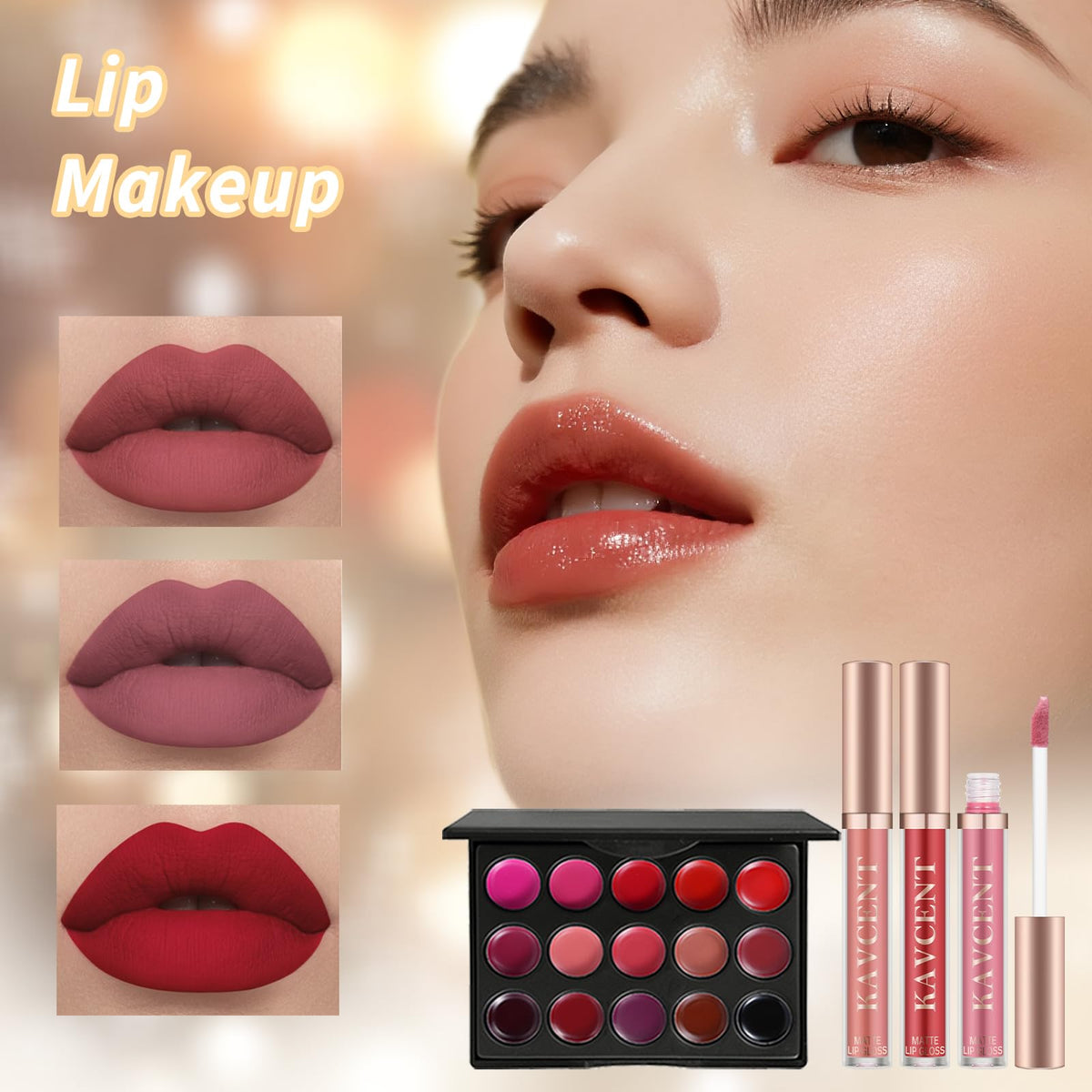 KAVCENT product in use on model demonstrating a finished look