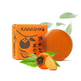 KAWASHIKI front packaging showing persimmon soap benefits and clean design