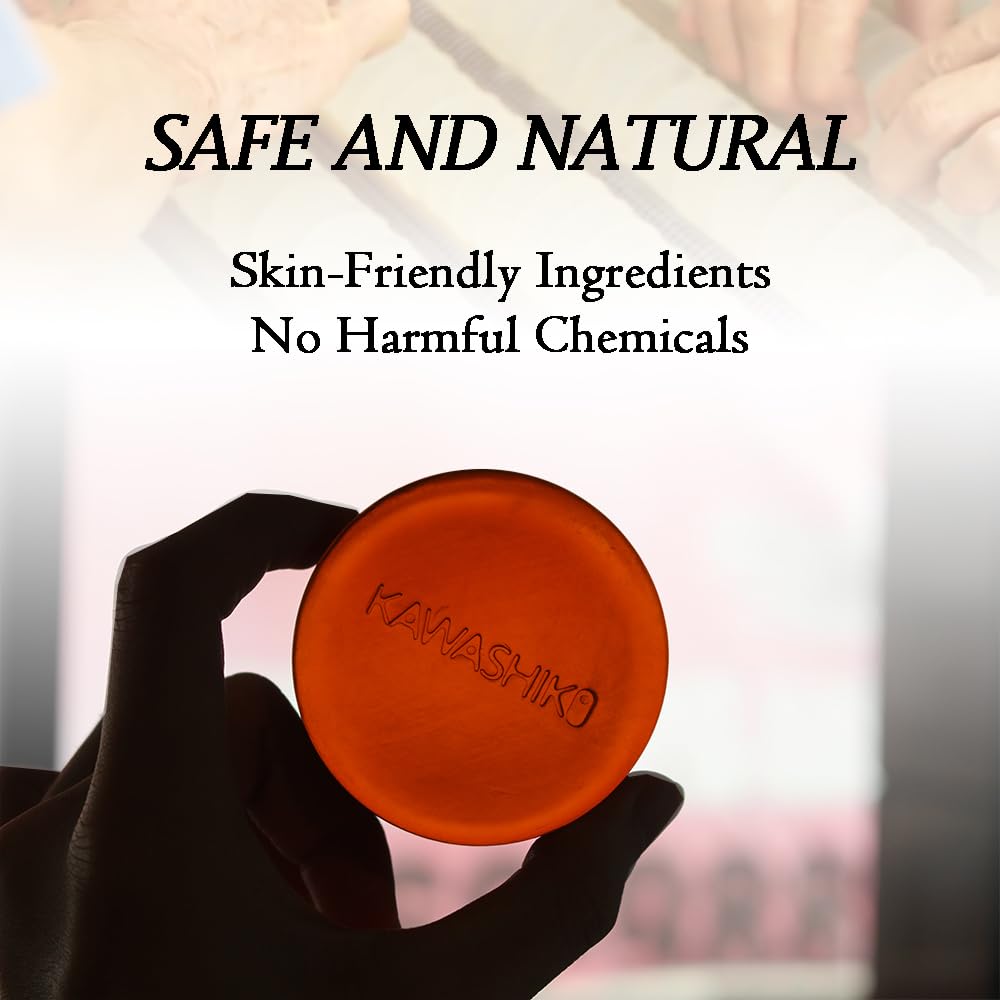 KAWASHIKI soap lather in hand demonstrating effective gentle cleansing