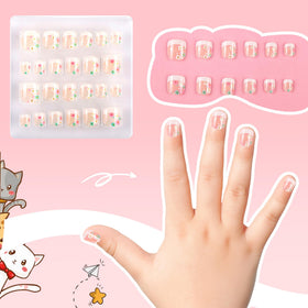 kawyehu adhesive tab detail on a false nail for quick application