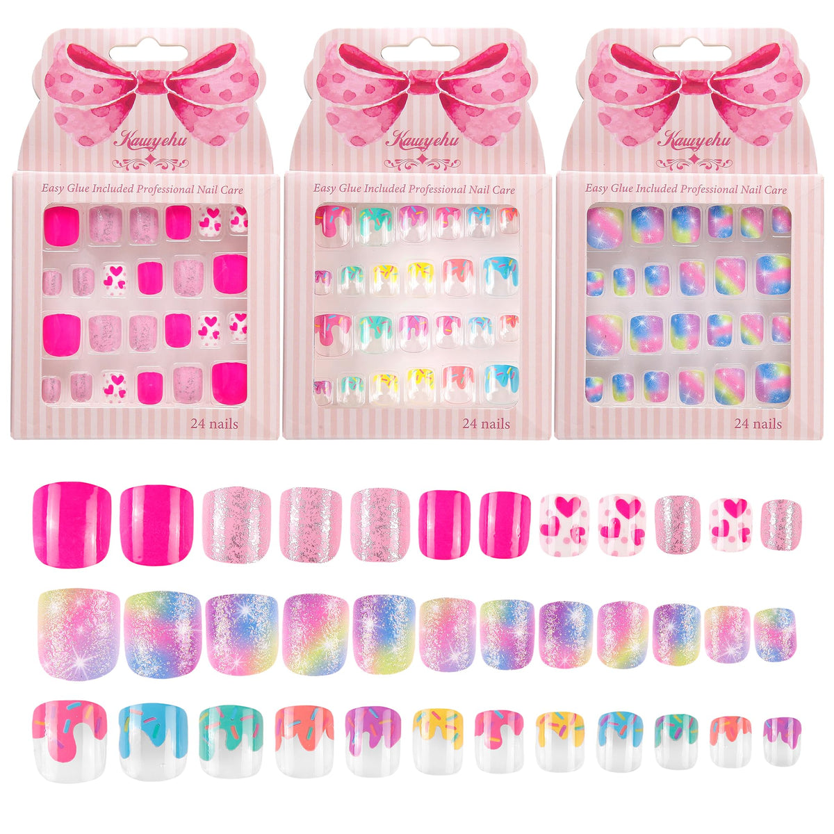 Kawyehu front packaging showing three boxes and playful designs for quick gifting