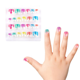 Kawyehu kids wearing nails at a party showing fun styling and instant decoration