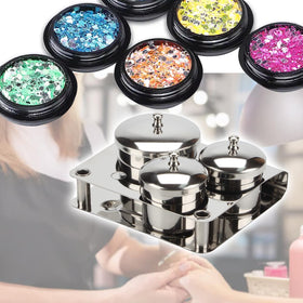 KCGANI lids closeup detail sealing powders to prevent spills