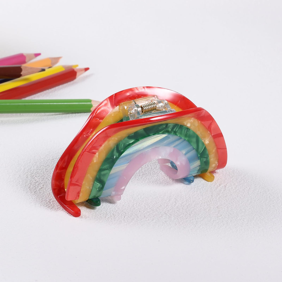 KCHIES close-up of acetate texture highlighting glossy finish and durability