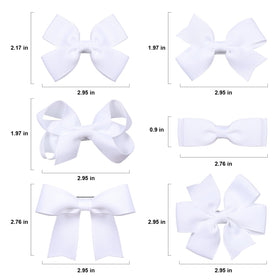 KCHIES white bows flatlay with wedding props shows versatile accessorizing