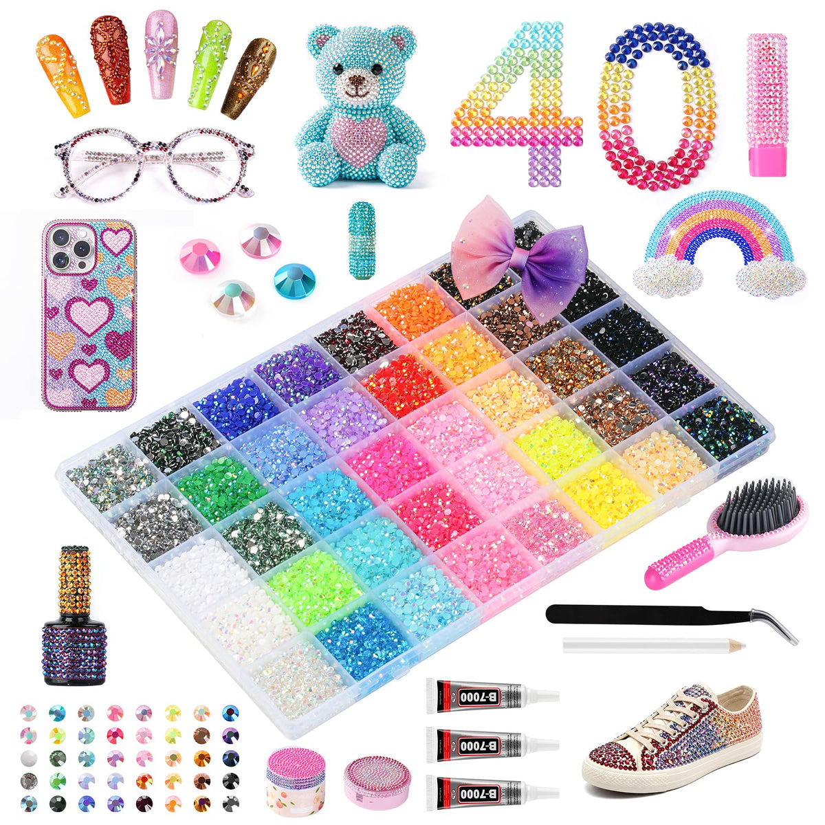 kdpuei front packaging showing full kit and components for immediate crafting