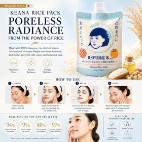 Keana creamy rice mask texture close-up for smooth application benefit