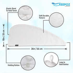 KEEPOZ close-up of cotton terry loops demonstrating plush absorbency