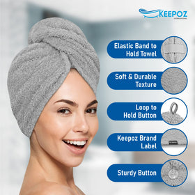 KEEPOZ folded towel in travel bag showing compact packing benefit