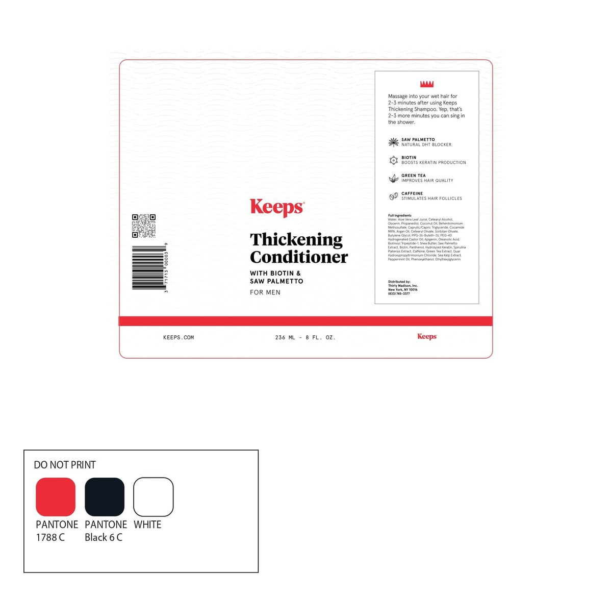 Keeps pump and label close-up highlighting ingredients and easy dispensing benefit