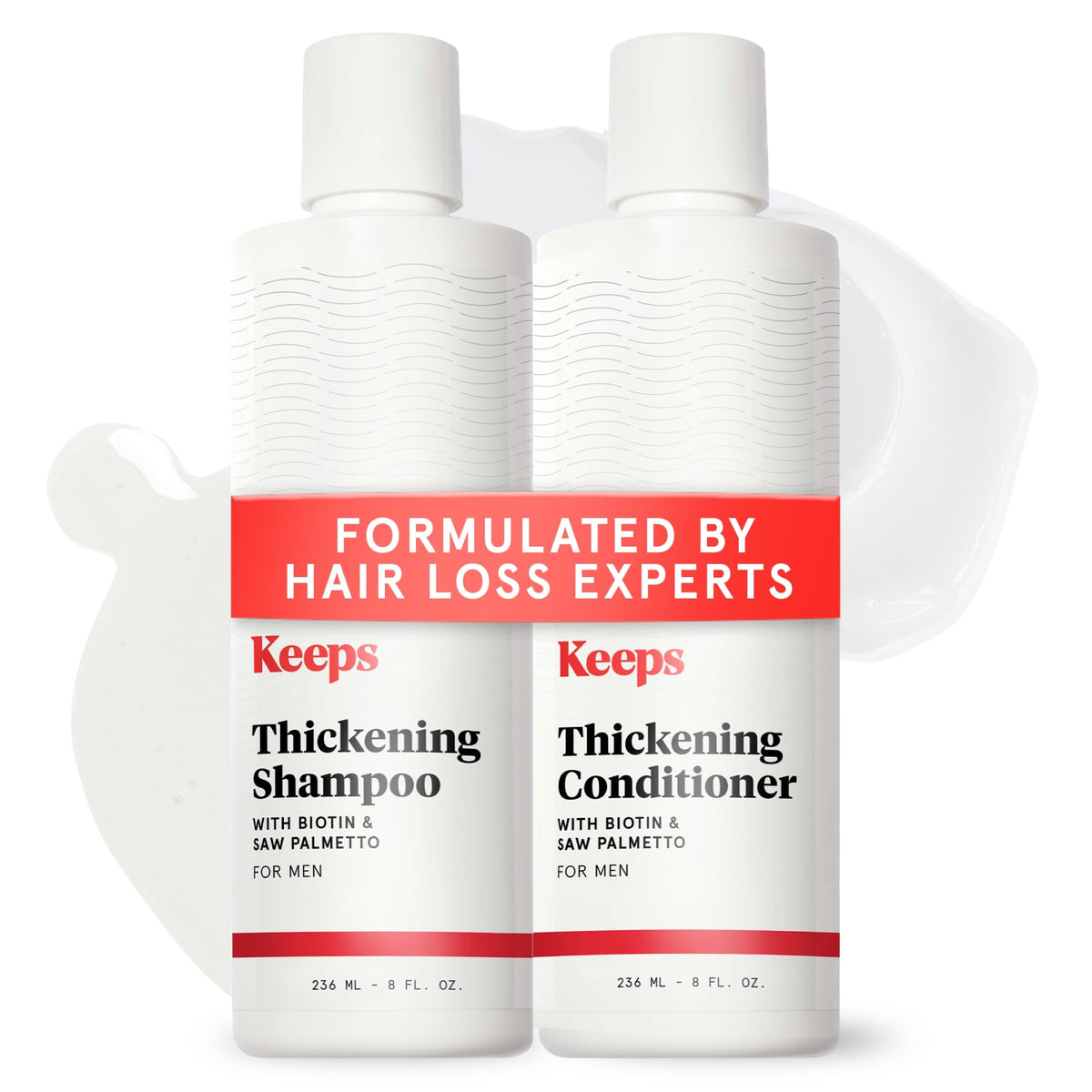 Keeps front bottles duo showing packaging and volumizing benefit