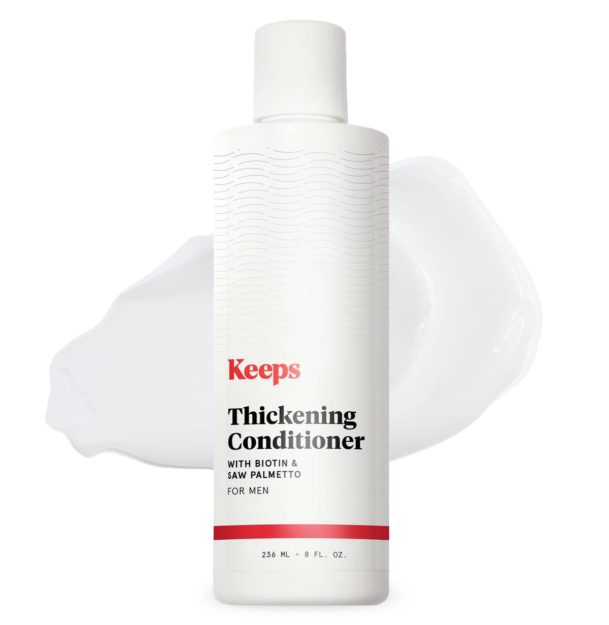 Keeps front bottle view showing label and size for clear product ID and benefit