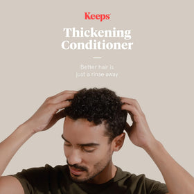 Keeps creamy conditioner texture close-up showing lightweight, non-greasy formula