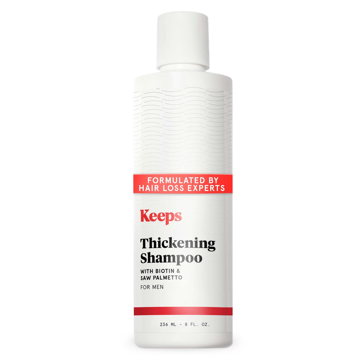 keeps front bottle showing label and 8 oz size for easy identification and shelf appeal