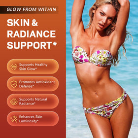 KEHOO dropper dispensing drops into glass, precise dosing for predictable tan