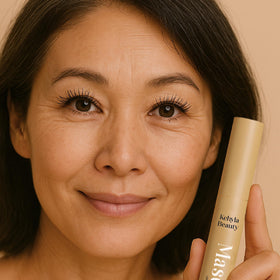 Kehyla Beauty ingredient label close-up highlighting hyaluronic acid and vitamin E