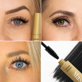 Kehyla Beauty soft precision brush close-up separating fine lashes for natural definition