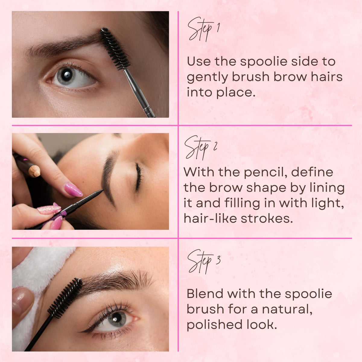 Kelley Baker product swatches on skin showing buildable brown color and true match
