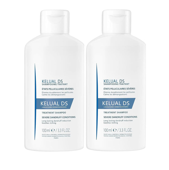 KELUAL DS front packaging showing two treatment bottles and product name for clarity