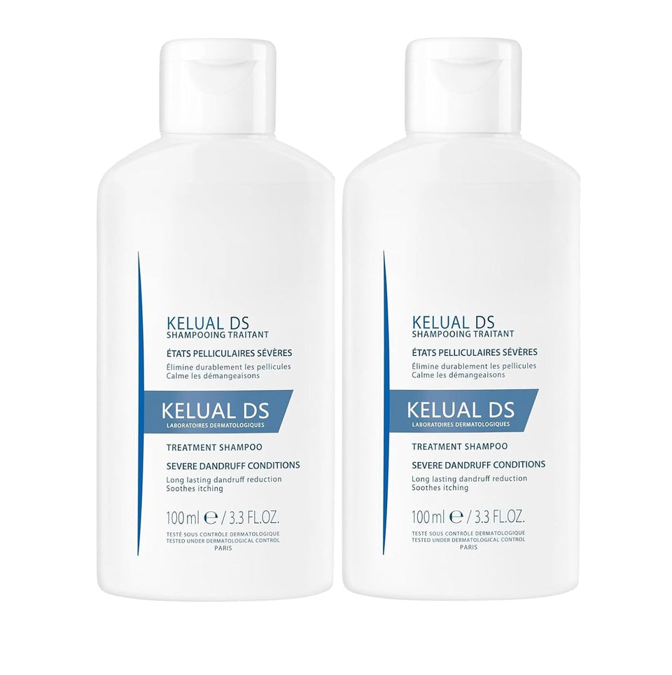 KELUAL DS front packaging showing two treatment bottles and product name for clarity
