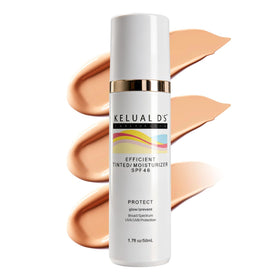 KELUAL DS front packaging showing SPF and tinted moisturizer benefits