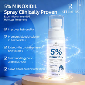 KELUAL DS ingredients rosemary and biotin display for nourishing support benefit