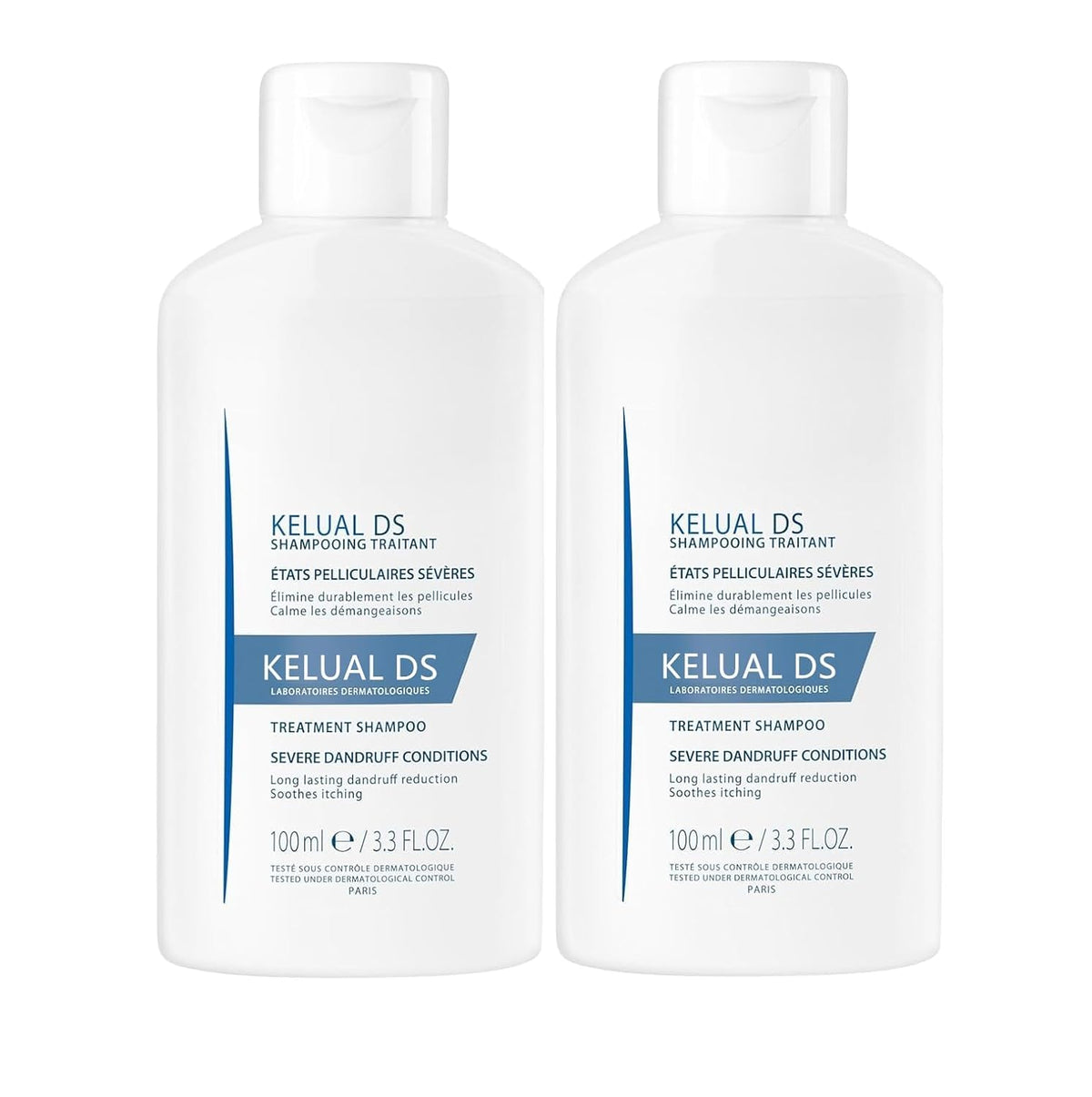 KELUAL DS label close-up highlighting dermatological formulation and usage
