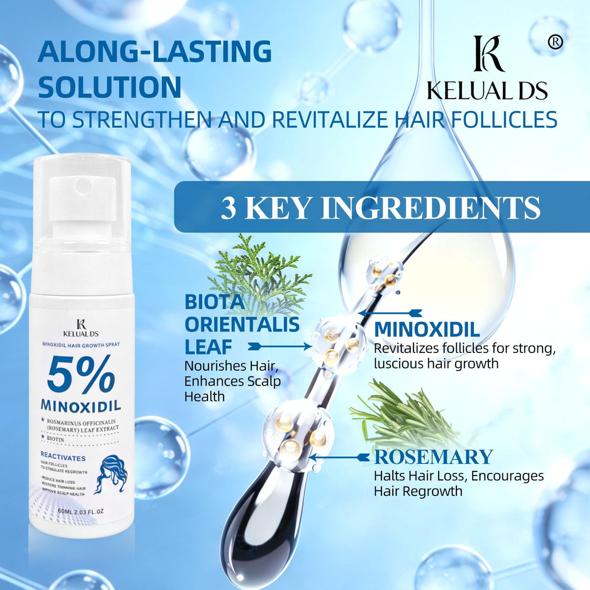 KELUAL DS spray nozzle close-up enabling precise targeted application benefit