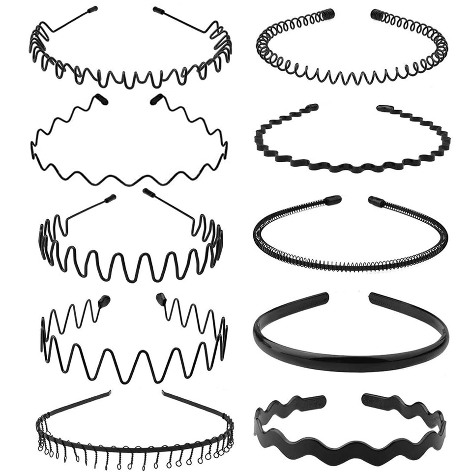 KELUBATU front view of ten-pack headbands showing variety and value