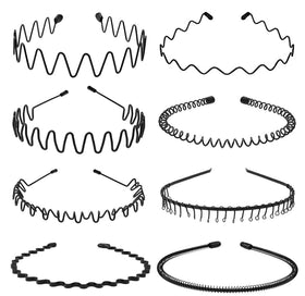 KELUBATU front view headband showing sleek wavy finish and secure fit