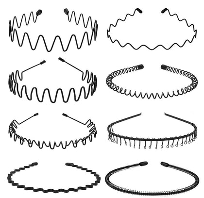 KELUBATU front view headband showing sleek wavy finish and secure fit