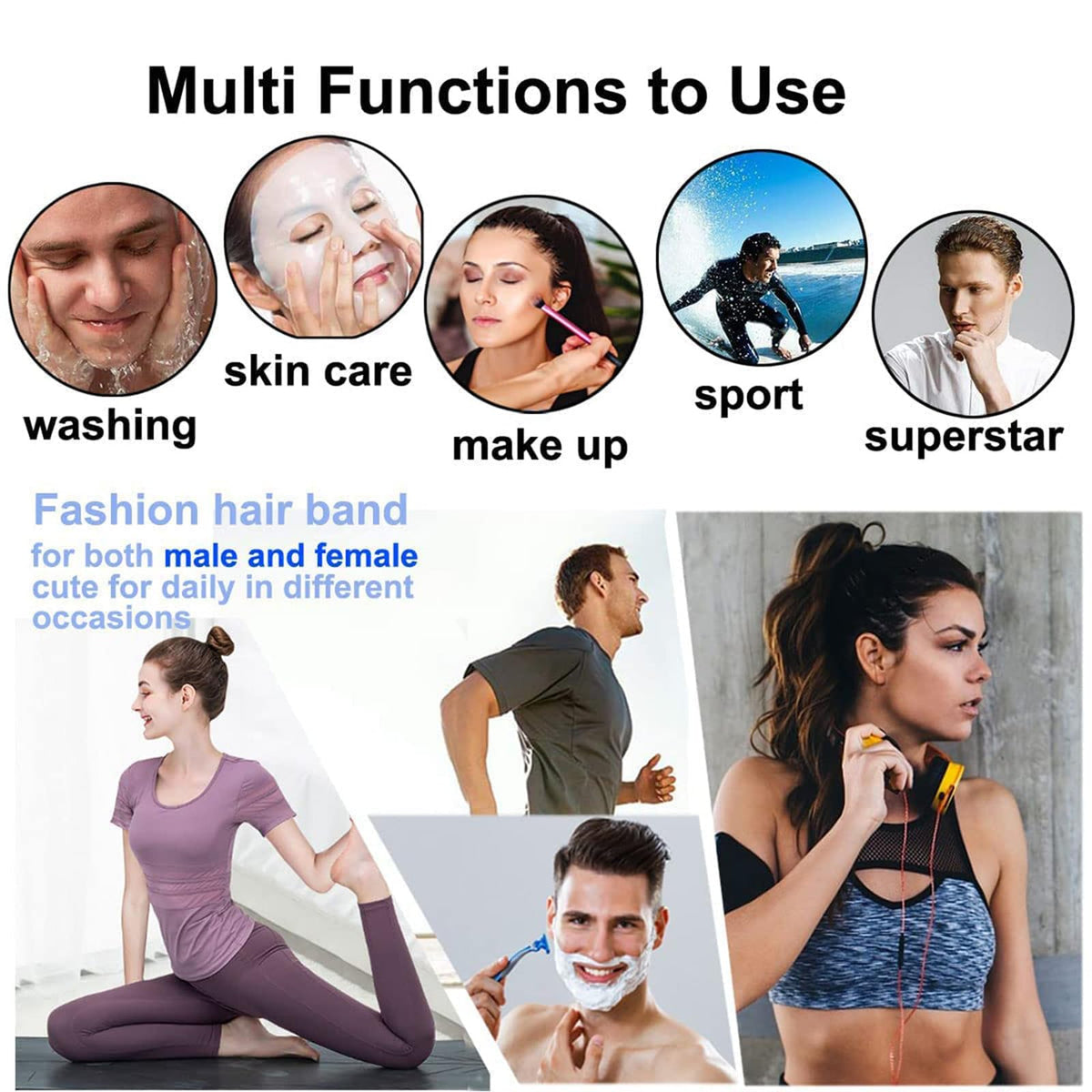 KELUBATU headband on woman in casual outfit offering neat hair hold