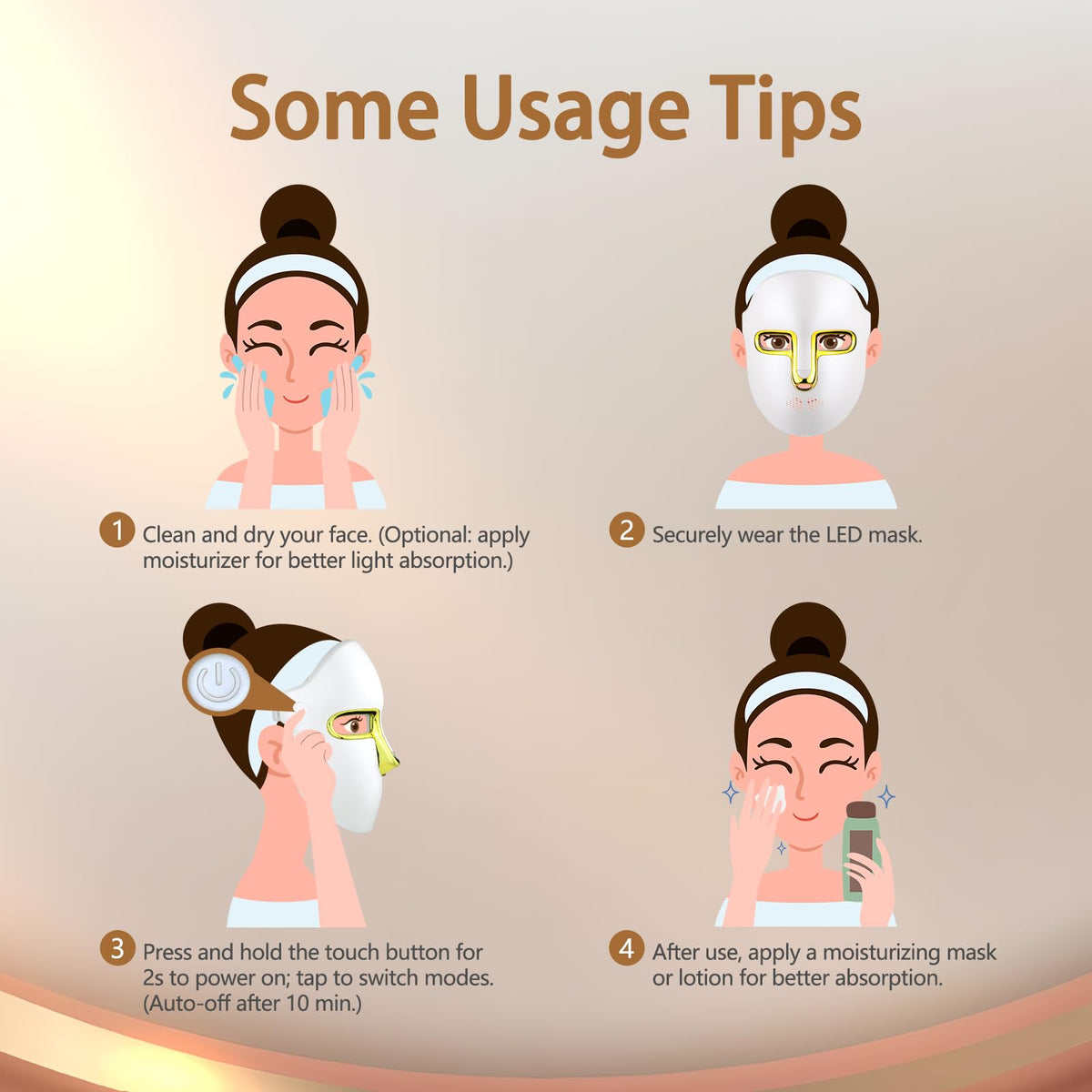Kelyoo on a bathroom vanity with skincare, suggesting at-home routine integration