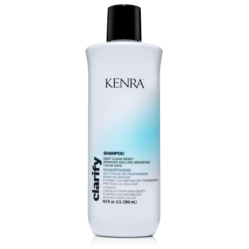 Kenra Clarify shampoo front bottle showing packaging and benefits