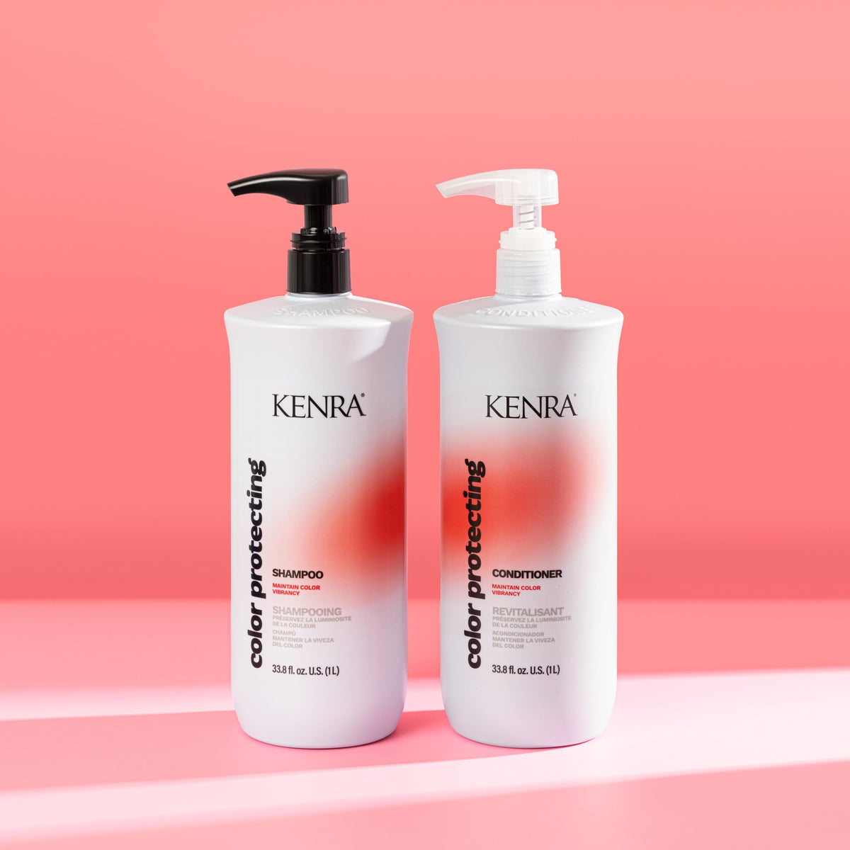Creamy conditioner texture on fingers showing Kenra smoothing and detangling benefit