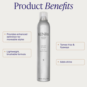 Kenra nozzle close-up demonstrating precise spray for even application
