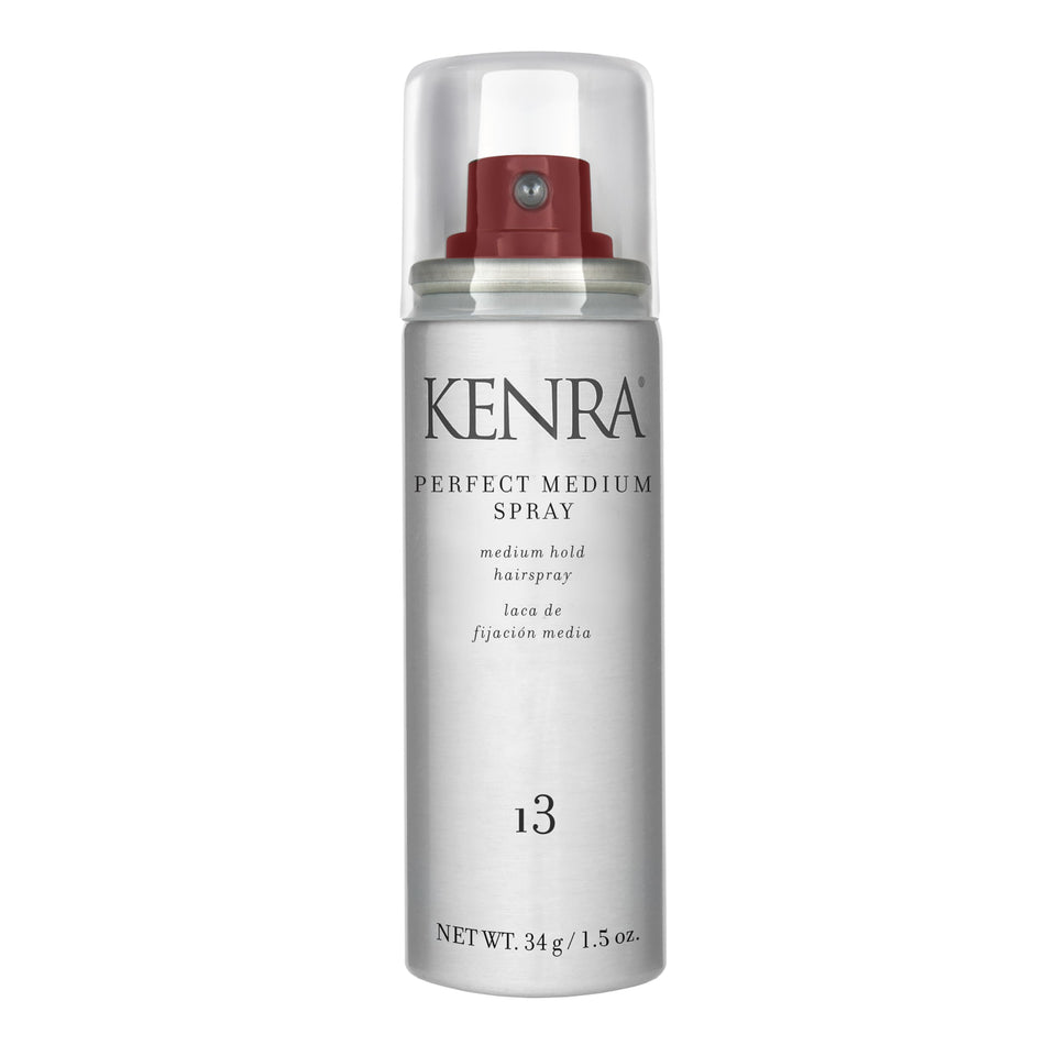 Kenra front can 1.5 oz showing portable styling hold and shine