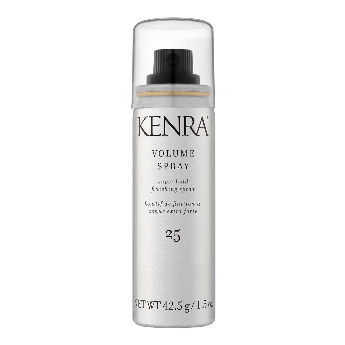 Kenra front packaging showing product and benefit of strong hold