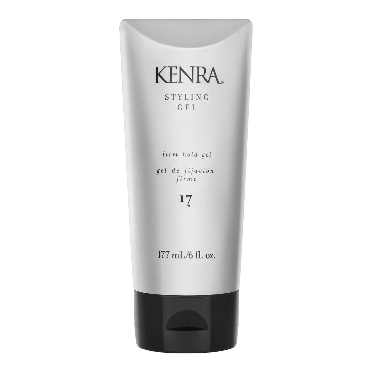 Kenra bottle front view showing label and benefit of reliable hold