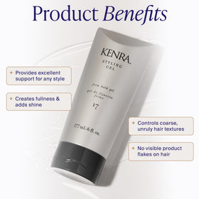 Kenra label close-up displaying product name and usage instructions